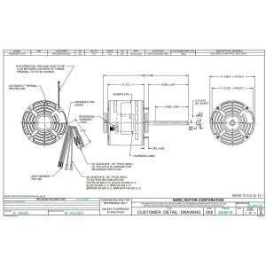 US Motors 3/4 hp 1075 rpm, 6 poles, 1 shaft, OAO Enclosure, 3 speed, 5.6 diameter, CCW, Lead End, Reversible, 115v, 60 hz, 1 ph, 15 mfd/370 VAC Run Capacitor 8904 K055WPY1412012B
Fits S88-860 MOT09415 74N31 FDL1076 D728 3589 X009
