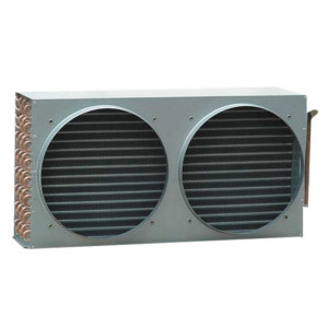 Oyon Condenser OCA-286 15Hp 168 Tubes (28x6) for 2x25in Fans Connection 1-3/8x7/8