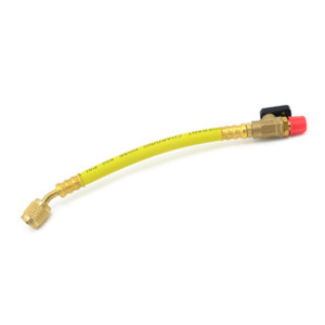 Appli Parts APMG-H06630 Charging Hose 1/4 x 1/4 in SAE with Shut Off Valve 6 in long for Refrigeration Service