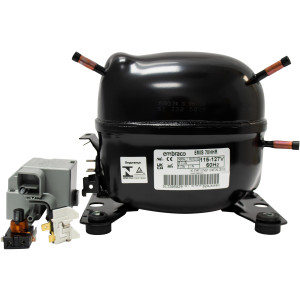 Embraco EMIS 70HHR 1/5 Hp, R134, 115-127 V,60 Hz, Low Medium High Back Pressure Compressor for Refrigeration Applications LMHBP
