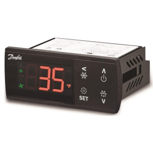 Danfoss ERC 213 Electronic Control 220 V,50/60 Hz, Red Display, 3 Relay Output, 2 Temperature Sensor 080G3457 

