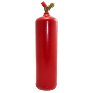 Uniweld MC-10 Tanque para Acetileno Rojo 10 Pie Cub. Dimension Ext. 4pulg Alt. Con Valvula 15pulg Peso 8lbs Conexion CGA 200 Especificaiones DOT