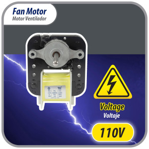 Appli Parts APFM-55 18 W Fan Motor, 110 V, 50/60 Hz, 0.38 A, 3000 rpm, CW rotation Universal replacement intended for Refrigerator Evaporator, Blade not included replaces original part numbers WR60X203, 305540, PS304745, WR60X0191, WR60X0203, WR60X191 and