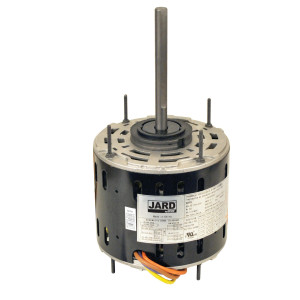 JARD 22464 1/6-1/2HP 1075rpm Direct Drive Blower Motor 6 poles, 1 shaft, OAO Enclosure, 3 speeds, Frame 48, Reversible, 208-230 V,60 Hz,1 Ph, 10,7.5,5mfd/370VAC Run Capacitor