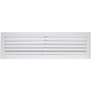 Laminaire RA246 Return Grille 24 x 6 in, White Aluminum L-RA 24x6 W