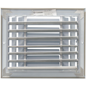 Laminaire L-CL3M1008 10x8 3-Via, Blanco, Hoja Curva, Difusor de Cielo con Damper ML