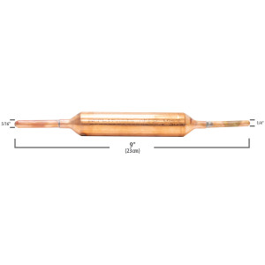 Appli Parts APFD-106S Filtro Secador de Cobre con conexion 5/16 x 1/4 pulg 30 gramos, para uso en sistema de refrigeracion y aire acondicionado