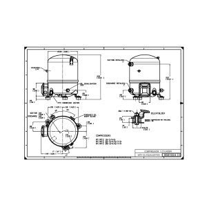 Danfoss MTZ18JA4BVE 1.5HP R404, R407, R134, R448, MBP Compresor Reciprocante para Refrigeracion 400/3/50 460/3/60 V/Ph/Hz, Descarga 1 in V06, Succion 1in V06, Rotolock, Aceite POE, MTZ18-4V, MTZ19-4V