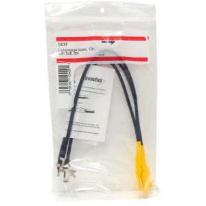 Diversitech CC33 Compressor Leads, 10 AWG, Butt Connection, 1/4 in Quick Disconnect Receptacle, 12 in long, 3 pack 