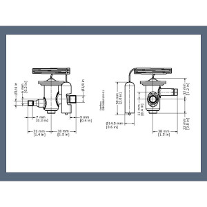 Danfoss 068U3701 0.18 TR Expansion Valve Stainless Steel Body, TUB, R-290, 1/4x3/8 in, Solder, ODF, Internally equalized, Single-flow with orifice 00, -40 to 50 F