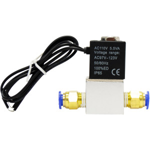 Appli Parts APSOV-14A 1/4 in-Line Pneumatic Solenoid Valve with 110 V Coil
