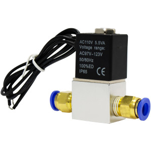 Appli Parts APSOV-14A 1/4 in-Line Pneumatic Solenoid Valve with 110 V Coil 