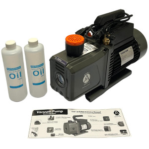 Appli Parts APVCP-1423 1HP 115-220 V, 50/60 Hz Refrigeration Vacuum Pump 14.0 CFM 2 Stage for Heating Air Conditioning and Refrigeration Systems for Home and Auto Applications