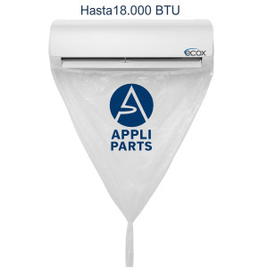 Appli Parts APCC-1218A Cleaning Cover Kit or Maintenance for Mini Split 1 - 1.5 Tons (up to 18,000 Btu) Circumference of 2.84 yd, Waterproof, with drain support. Replaces 532 533 562 572