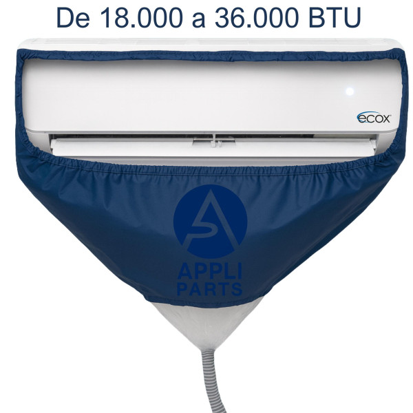 Appli Parts APCC-1836B Cleaning Cover Kit or Maintenance for Mini Split 1.5 - 3 Tons (from 18000 to 36000 BTU), 3.3 to 4.27 feet in length, Waterproof, 3.05 ys drainage hose. Replaces 535 537 565 575 Appli Parts APCC-1836B Cleaning Cover Kit or Maintenance for Mini Split 1.5 - 3 Tons (from 18000 to 36000 BTU), 3.3 to 4.27 feet in length, Waterproof, 3.05 ys drainage hose. Replaces 535 537 565 575