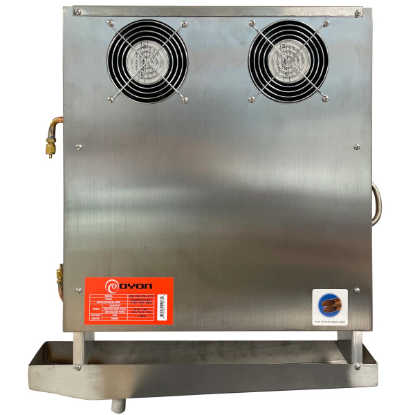 Oyon OER120232945TD-1 Counter Evaporator, 1903 BTU/h at 17F, Electric Defrost, 115/1/60 (V,Ph,Hz) 5 fpi, Stainless Steel
           
 Oyon OER120232945TD-1 Counter Evaporator, 1903 BTU/h at 17F, Electric Defrost, 115/1/60 (V,Ph,Hz) 5 fpi, Stainless Steel