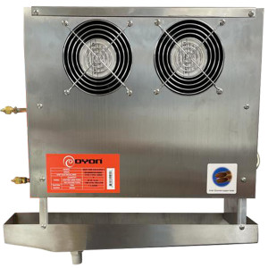Oyon OER120214345TD-1 Counter Evaporator, 1545 BTU/h at 17F, Electric Defrost, 115/1/60 (V,Ph,Hz) 5 fpi, Stainless Steel, 15 -3/8 x 14-1/4 x 3-1/8 inch  
