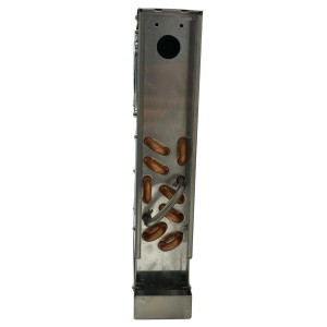 Oyon OER120214345TD-1 Evaporador Exhibidor, 1545 Btu/h a -8 C, Deshielo Electrico, 115/1/60 (V,Ph,Hz), 5 aletas por pulgada, Acero Inoxidable, 390x363.5x80 mm