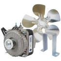 Appli Parts APFM-102E Motor Ventilador 10W Condensador y Evaporador 220V 60Hz 0.35A, Incluye Aspa de Aluminio de 23cm y Base de Montaje, Repuesto Universal para Equipos de Refrigeracion Comercial