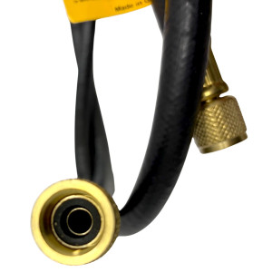 Yellow Jacket PLUS II Manguera Heavy Duty combinada de carga y vacío, 60 pulgadas de alta resistencia, conexión recta de 3/8in x conexión recta de 3/8in. 15660