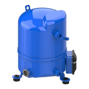 Danfoss MT22JC1TVE 2HP R22, MBP Reciprocating Refrigeration Compressor 208-230/1/60 (V/Ph/Hz), Discharge 1 in V06, Suction 1-1/4 in V09, Rotolock, Mineral Oil,MT22-1V