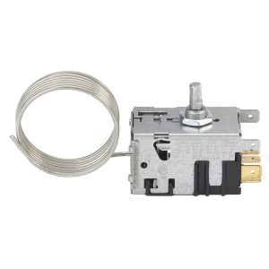 Danfoss 077B7104 Thermostat 2 Doors Refrigerator Defrost control 077B3657 Cold Cut-in +38.3F Cold cut-out -9.4F Warm Cut-in +38.3F Warm Cut-out +9.5F Capillary tube length 39.3in B62  