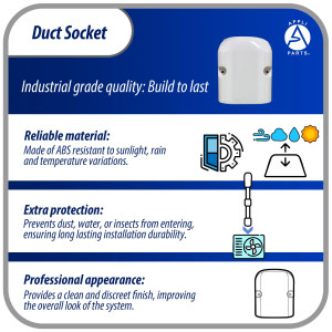 Appli Parts APLC-K75 Duct Socket Cap 3in wide