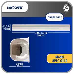 Appli Parts APLC-G110 Duct Cover 4in wide x 39
