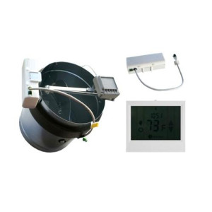 Onezone Wireless Thermostat Battery Powered Duct Zone Damper 8" Onezone08tw