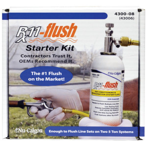 Nu-Calgon 4300-08 Rx11-Flush Kit Inicial, 1 Lata 1 Lb., 1 Manguera, 1 Pistola, 1 Valvula