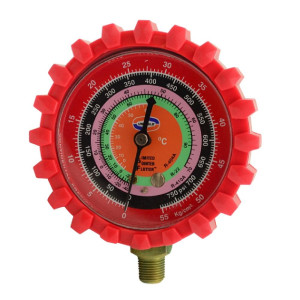 Uniweld G529LD-5 Manifold Gauge High Red R-410a/R-22/R-404a Celsius, psi-Kg/Cm2