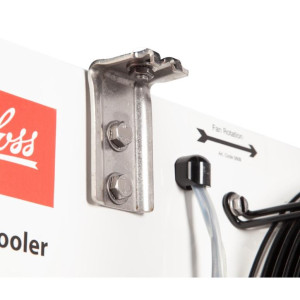 Danfoss 114U0003 Evaporator Optyma MBP 14.1K Btu/hr at 25F SST R404 Air Defrost 6FPI Low Profile 2 x 12in ECM fans DACC RX L141.1A4/A1 230V/1Ph/60Hz 

