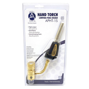 Appli Parts APHT-1S Single Burner Hand Torch with Starter Lighter for Soldering Brazing with Mapp or Propane Fuel Swivel Tip for uses in plumbing refrigeration air conditioning and more