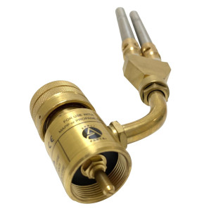 Appli Parts APHT-1D2 Double Burner Hand Torch for Soldering Brazing with Map or Propane Fuel Swivel Tip for uses in plumbing refrigeration air conditioning and more