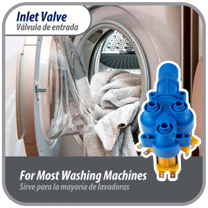 Appli Parts APIV-1311 Water Inlet Valve 1 Inlet 3/4in NPT and 3 Outlets 5/16 in 110-120 V, 50/60 Hz replaces Mabe models 189D3116P017, 189D3116P016, 189D3116P005, WW01F00794