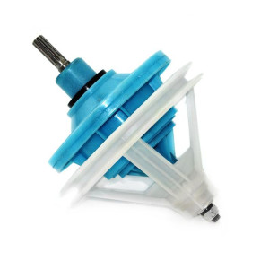 Appli Parts APTW-81026 Mabe Washing Machine Transmission replacement, Splined Shaft, 10 Splines, 4 Hole Base, Pulley 6-3/16 in 157 mm