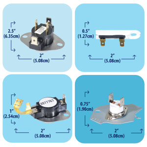 279838 Appli Parts Kit Resistencia Secadora 279838KAP KIT Incluye 279838 Resistencia, 3977767 Termostato, 3387134 Termostato, 3392519 Fusible, 3977393 Fusible