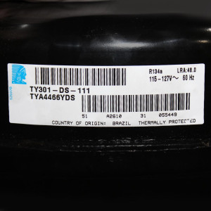 Compressor Tecumseh B 1/2hp 110v/1ph/60hz Tya4466yds 134a