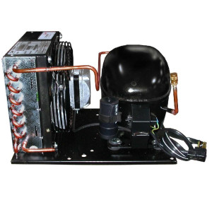 Danfoss MCGB0050R60000B 1/2HP+, R134a Condensing Unit for Refrigeration, Copper Coil Aluminum Fins MBP 115/1/60 (V/Ph/Hz) 1 Fan,Fractional Compressor SC18G, 114N0007