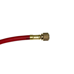 Manguera Manometro (Rojo) 60 Uniweld H5smber / H5BVR Cfc/Hcfc/Hfc/R410 Conector Curvo 45 Con Llave De Paso