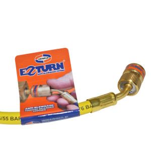 Uniweld EZM3Y Manifold Hose 36 in Yellow 1/4 X 5/16 CFC/HCFC/HFC R410 Ez-Turn Anti-Blowback