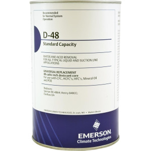 Cartucho/ Filtro Refrigeracion Industrial Solido Emerson D-48 (Eliminador Acido) (C/Empacadura)