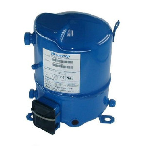 Danfoss MTZ22JC4AVE 2HP R404,R407,R134,R448, MBP Reciprocating Refrigeration Compressor 400/3/50 460/3/60 (V/Ph/Hz),Discharge 1 in V01, Suction 1 in V06, Rotolock,POE Oil, MTZ22-4V