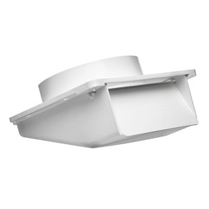 Lambro 143W Plastic Under Eave Vent, 4 inch , White