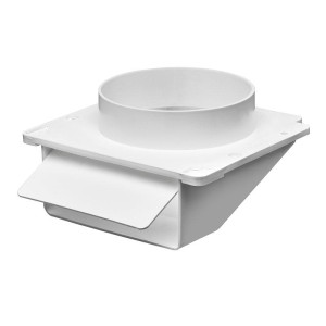 Lambro 143W Plastic Under Eave Vent, 4 inch , White