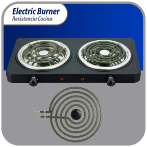 MP21YA Appli Parts Resistencia Cocina Estufa 4 Vueltas,8 pulg, 2100 W, 240 V, Compatible con Whirlpool 8053268, 9761345, 8053268, 9761345, 4165352, 4389732, 4163771, 877983, 879066