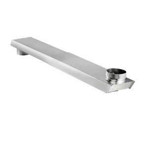 Lambro 3005 Rectangular Aluminum Dryer Duct, Titefit 90 Degree 18 inch - 30 inch