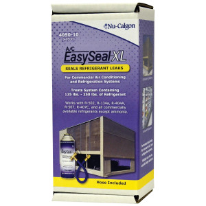 Nu-Calgon 4050-10 EasySeal-XL, Leak Sealer - 8 Oz. Pressurized Can, Treats System Containing 125-250 Lbs. Of Refrigerant