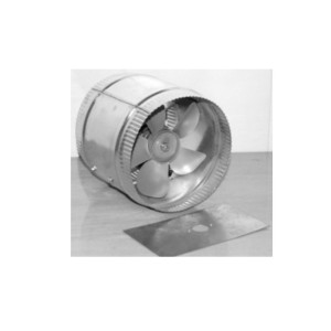 Acme Heavy Duty Steel Housing Fit All Ducts 8in and Up. 380 CFM 110/220V .90 / .45 Amps 3000 RPM Aspa de Aluminio Model 9008-02.