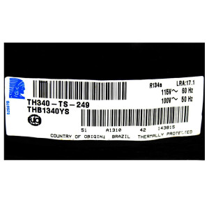 Compressor Tecumseh B 1/8hp 110v/1ph/60hz Thb1340ys R134 Compressor Tecumseh B 1/8hp 110v/1ph/60hz Thb1340ys R134